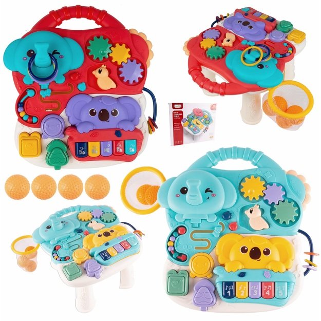 Žaislas kūdikiams MINI Lavinamasis interaktyvus staliukas su pianinu