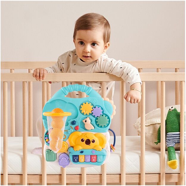 Žaislas kūdikiams MINI Lavinamasis interaktyvus staliukas su pianinu 5