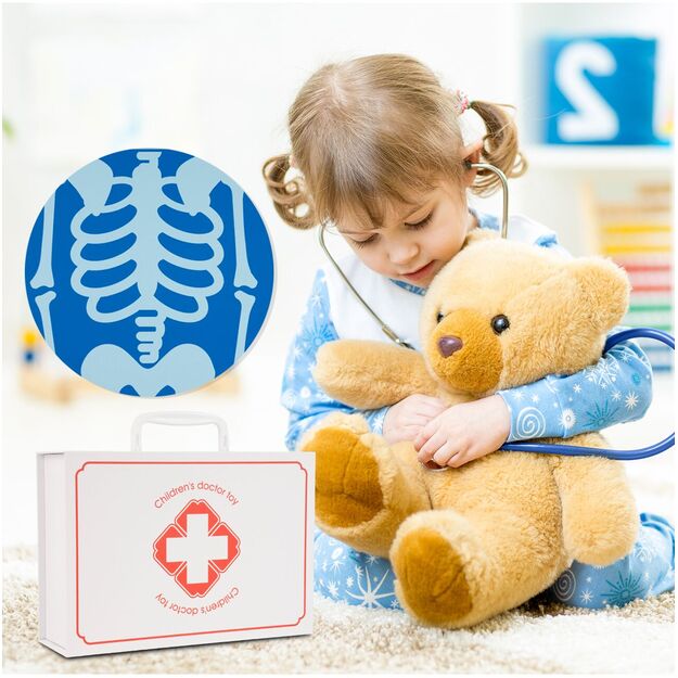 Žaislinis medinis gydytojo - odontologo rinkinys 14