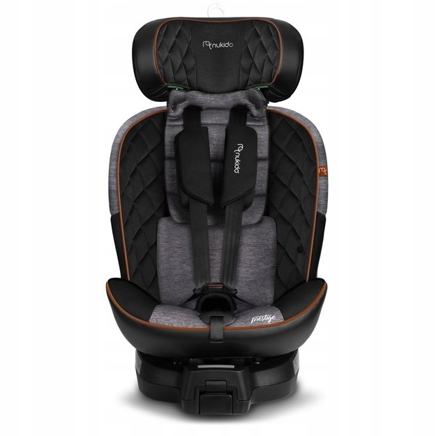 Nukido Prestige Line autokėdutė juoda/pilka 0-36kg ISOFIX