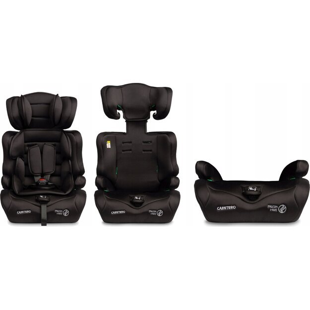 Automobilinė kėdutė Caretero Falcon i-Size, 76-150 cm, Juoda