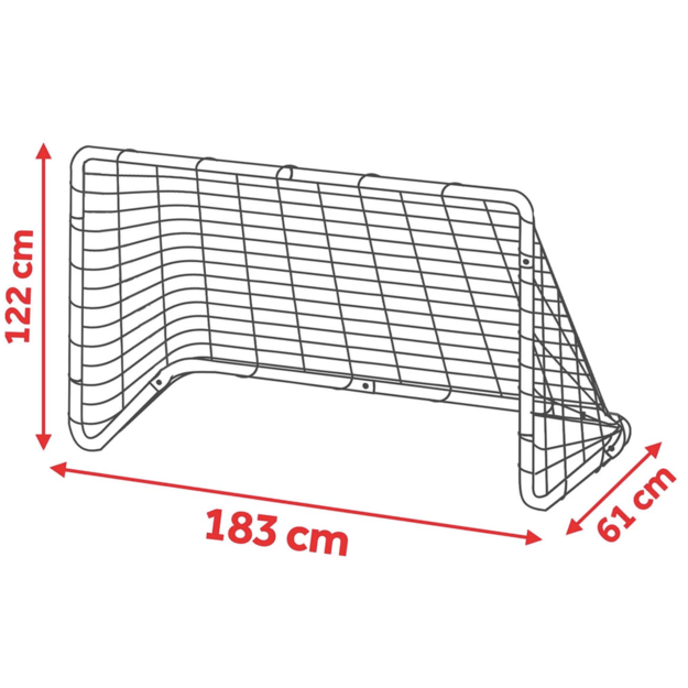 Futbolo vartų rinkinys 2 Neo-Sport, 183x122x61 cm