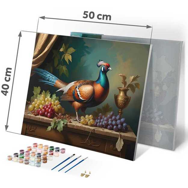 Paveikslas tapybai pagal skaičius 40x50 cm Massido Fazanas 5