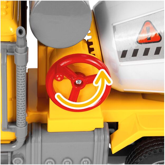 Žaislinis sunkvežimis betono maišyklė su šviesa ir garsu 6