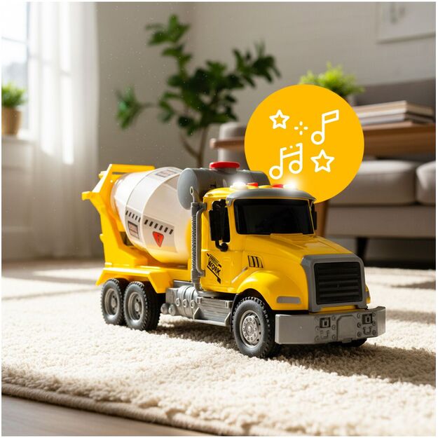 Žaislinis sunkvežimis betono maišyklė su šviesa ir garsu 4
