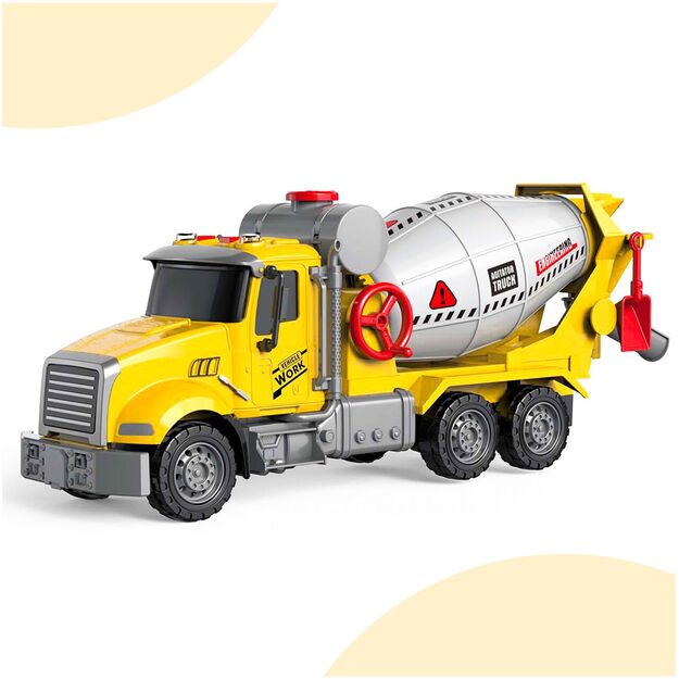 Žaislinis sunkvežimis betono maišyklė su šviesa ir garsu 10