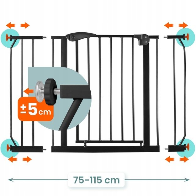 Juodi „Nukido 718300“ apsauginiai varteliai 8