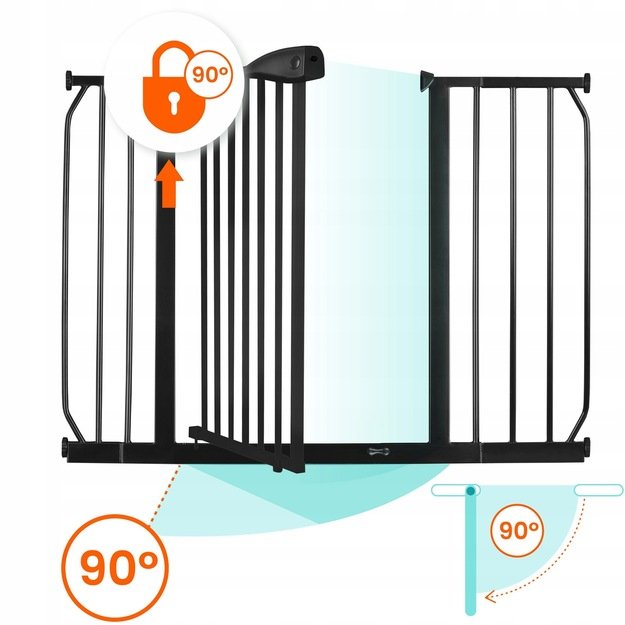 Juodi „Nukido 718300“ apsauginiai varteliai 10