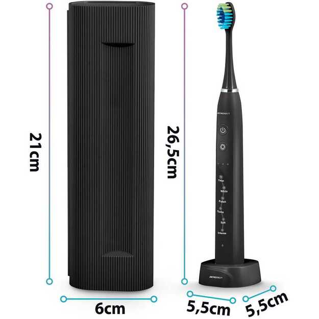 Berdsen Galaxy Duo sonic dantų šepetėlių rinkinys iš 2 vnt 18