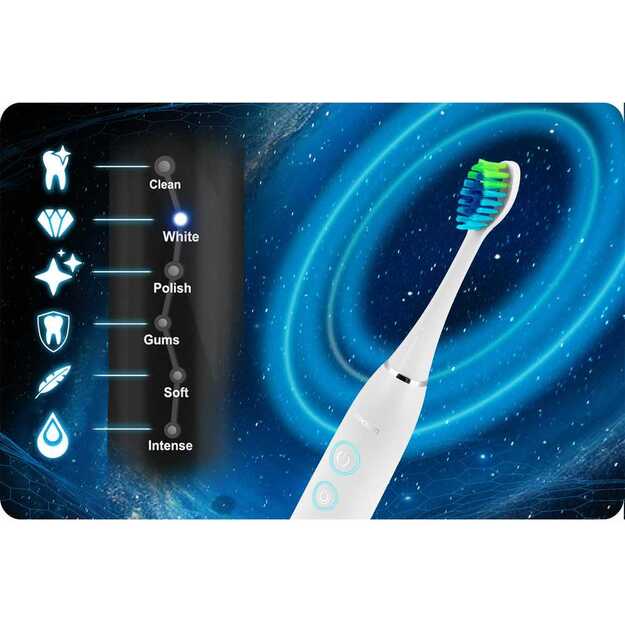 Berdsen Galaxy Duo sonic dantų šepetėlių rinkinys iš 2 vnt 17