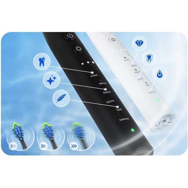 Berdsen Galaxy Duo sonic dantų šepetėlių rinkinys iš 2 vnt 6