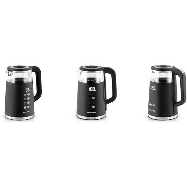 Berdsen BD-707 elektrinis virdulys 1,7 l su temperatūros valdymu ir jutikliniu ekranu, juodas	 6