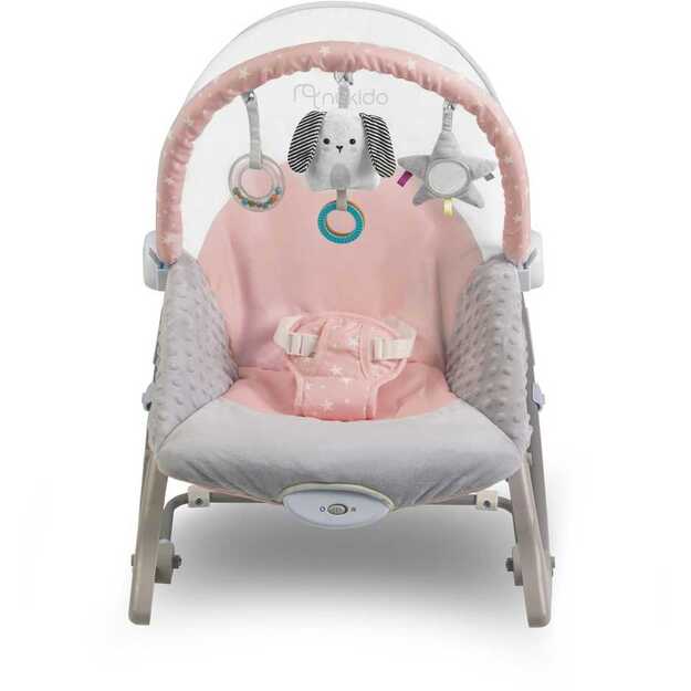 Nukido gultukas, kėdutė, supuoklė kūdikiams, rožinė	 2