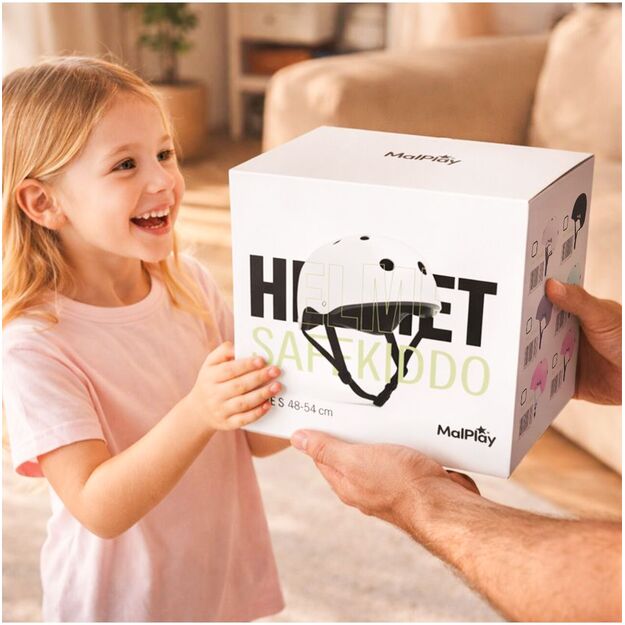 Vaikiškas dviratininko šalmas, reguliuojamas, 48–54 cm, rožinis - turkio 9