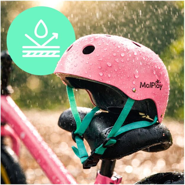 Vaikiškas dviratininko šalmas, reguliuojamas, 48–54 cm, rožinis - turkio 13