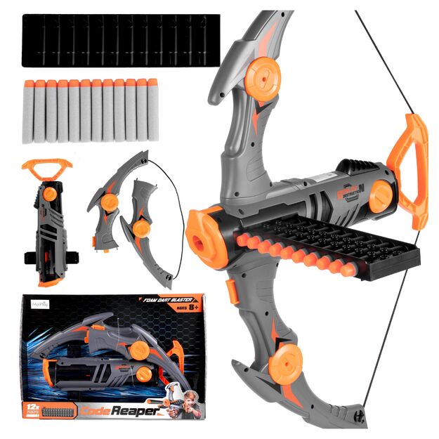 Vaikiškas lankas arbaletas su putplasčio strėlėmis, „Warrior Archer“, 12 dalių