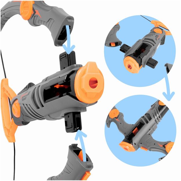 Vaikiškas lankas arbaletas su putplasčio strėlėmis, „Warrior Archer“, 12 dalių 3