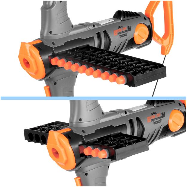 Vaikiškas lankas arbaletas su putplasčio strėlėmis, „Warrior Archer“, 12 dalių 12