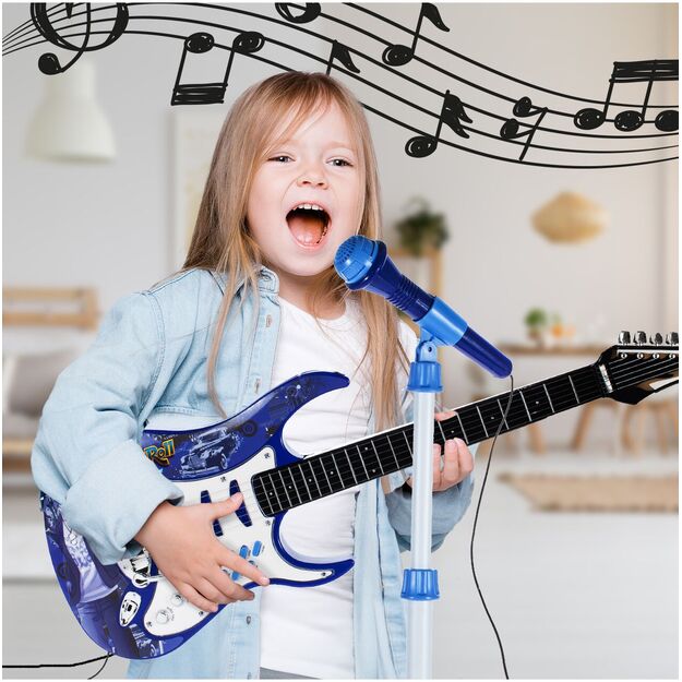 Vaikiška gitara su stiprintuvu ir mikrofonu 4