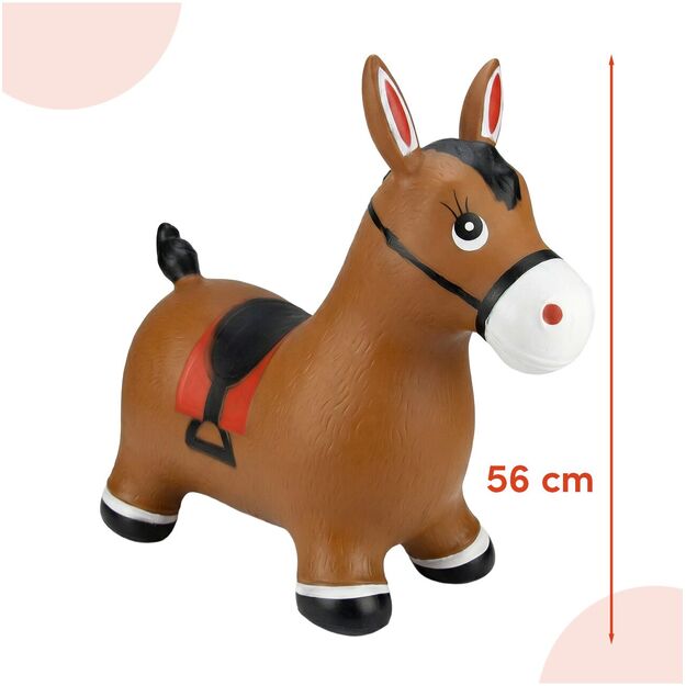 Pripučiamas guminis šokliukas Arkliukas su pompa 1