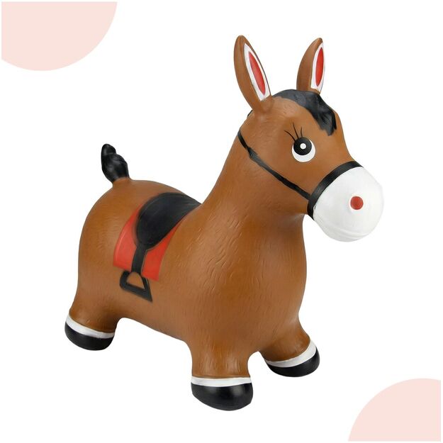 Pripučiamas guminis šokliukas Arkliukas su pompa 8