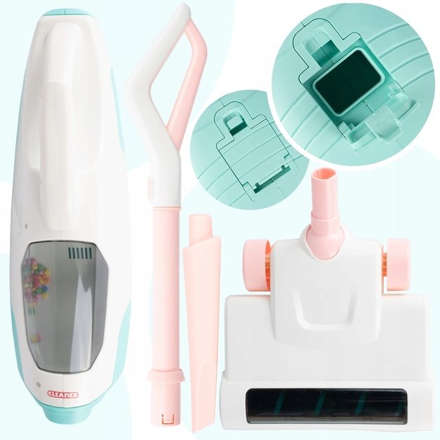 Vaikiškas interaktyvus belaidis vertikalus ir rankinis dulkių siurblys, 2in1 9