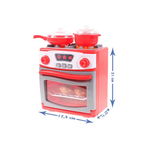 Žaislinė viryklė su orkaite ir priedais 9