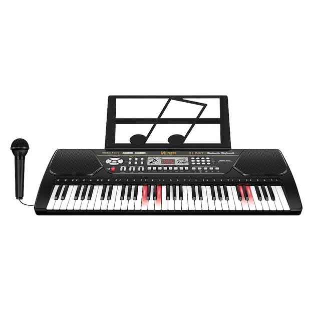 Vaikiškas pianinas su mikrofonu, 61 klavišas
