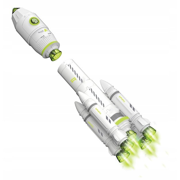 Žaislinė Kosminė raketa su dūmais, garsu ir šviesa