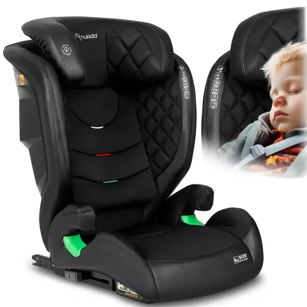 Automobilinė kėdutė Nukido Louis juoda 15-36 kg ISOFIX