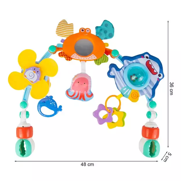 Pakabinamas žaislas vežimėliui Jūros gyvūnai