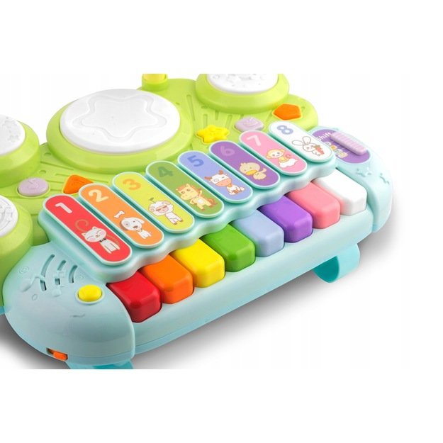Muzikiniai žaisliniai cimbolai, ksilofonas ir būgnai RK-751 Ricokids