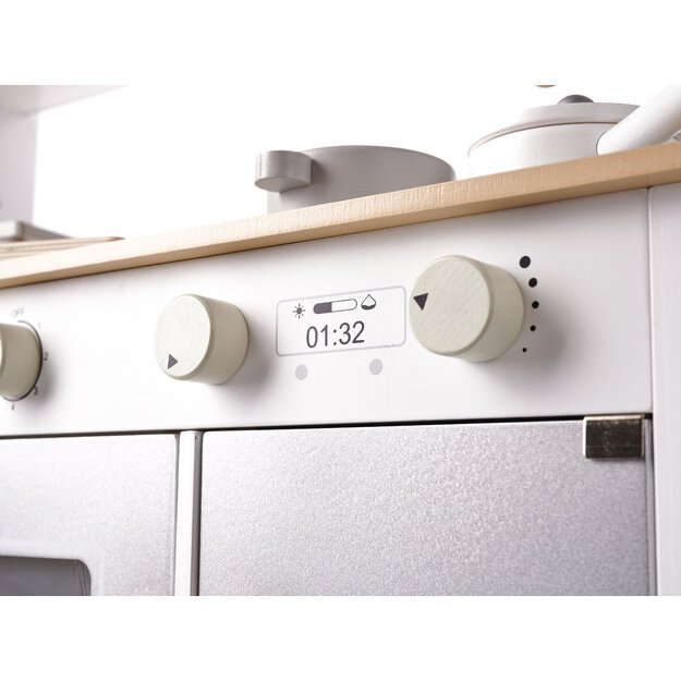 Vaikiška medinė virtuvė MDF MODERN CLASSIC+ priedai, 82cm