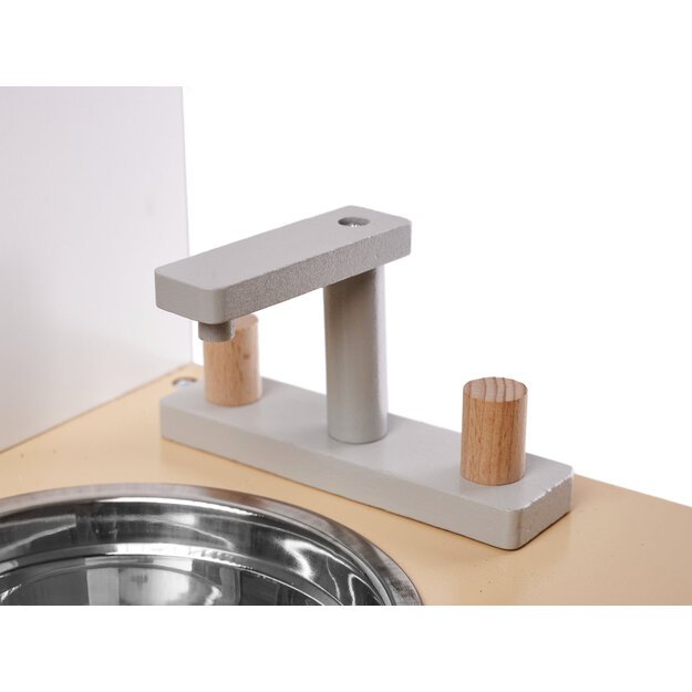 Vaikiška medinė virtuvė MDF MODERN CLASSIC+ priedai, 82cm
