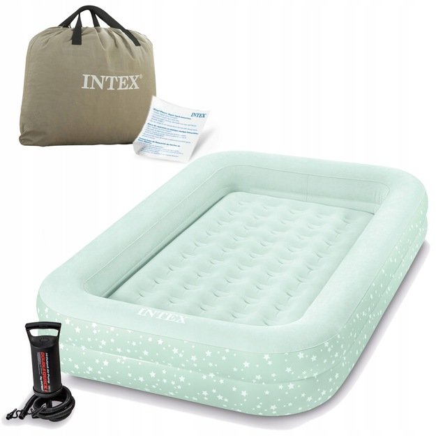 Pripučiamas čiužinys vaikams Intex 66810 + pompa