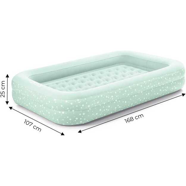 Pripučiamas čiužinys vaikams Intex 66810 + pompa 6