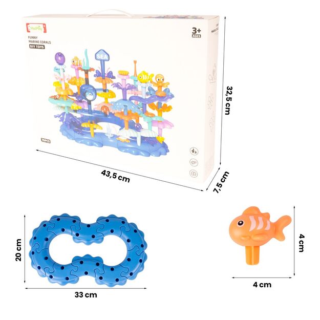 Konstruktorius Jūriniai koralai, 76 vnt. 1