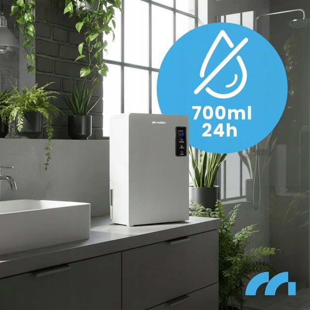 Maltec oro sausintuvas - drėgmės sugėriklis DH-2200 WHITE 2.2L 90W 5
