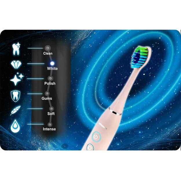 Berdsen Galaxy Duo sonic dantų šepetėlių rinkinys iš 2 vnt 9