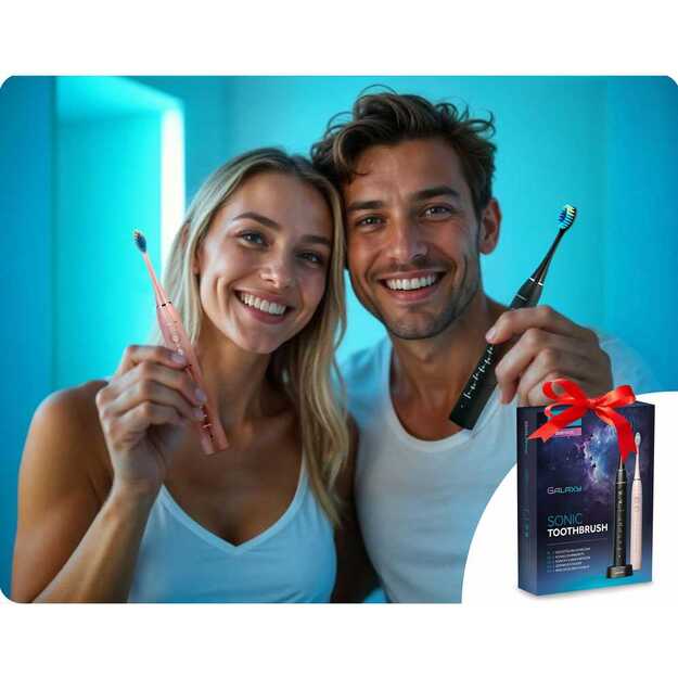 Berdsen Galaxy Duo sonic dantų šepetėlių rinkinys iš 2 vnt 8