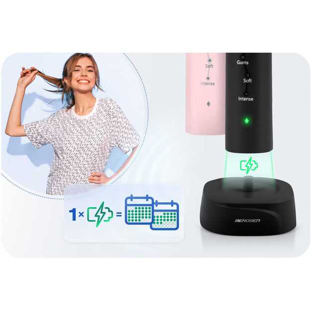 Berdsen Galaxy Duo sonic dantų šepetėlių rinkinys iš 2 vnt 15