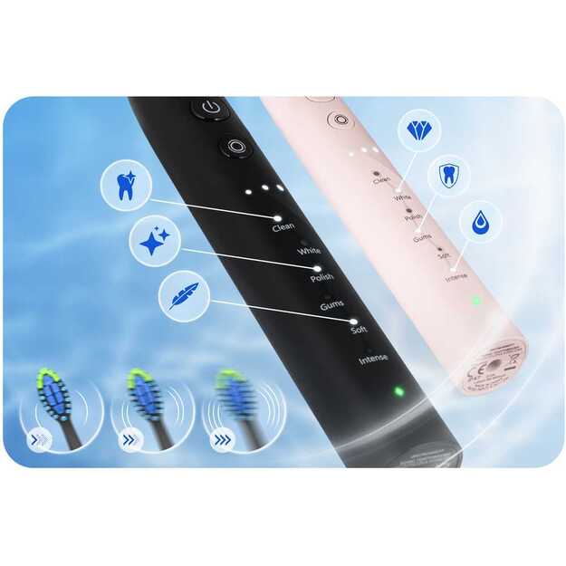 Berdsen Galaxy Duo sonic dantų šepetėlių rinkinys iš 2 vnt 17