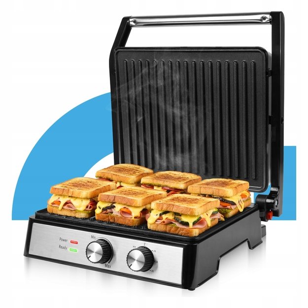 Sumuštinių kepimo grilis, elektrinis sulankstomas skrudintuvas, galingas, 2500 W 4