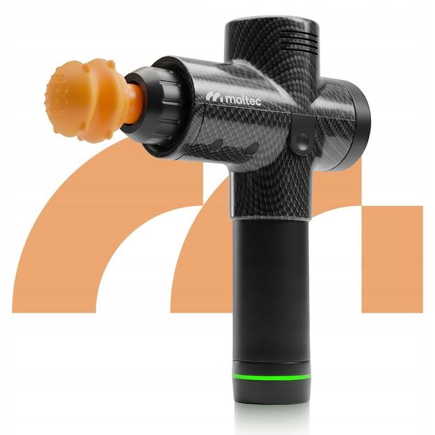 Masažo pistoletas kūnui, nugarai, pėdoms, masažo pistoleto dėklas su 10 antgalių, MalTec 1