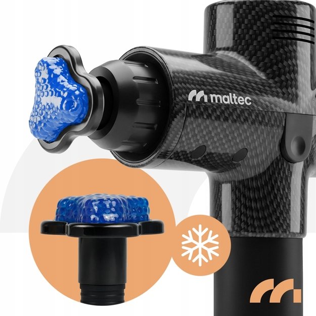 Masažo pistoletas kūnui, nugarai, pėdoms, masažo pistoleto dėklas su 10 antgalių, MalTec 8