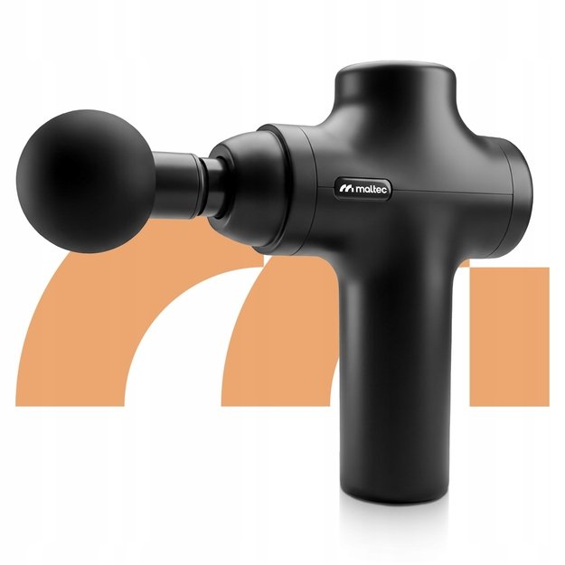 Masažo pistoletas kūnui, nugarai, pėdoms, masažo pistoleto dėklas su 10 antgalių, MalTec 12