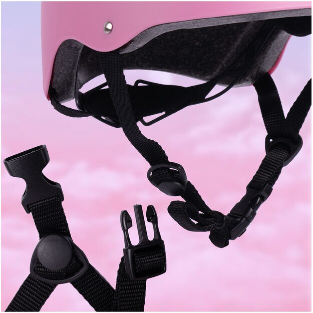 Vaikiškas dviratininko šalmas, reguliuojamas, 48–54 cm, rožinis  8