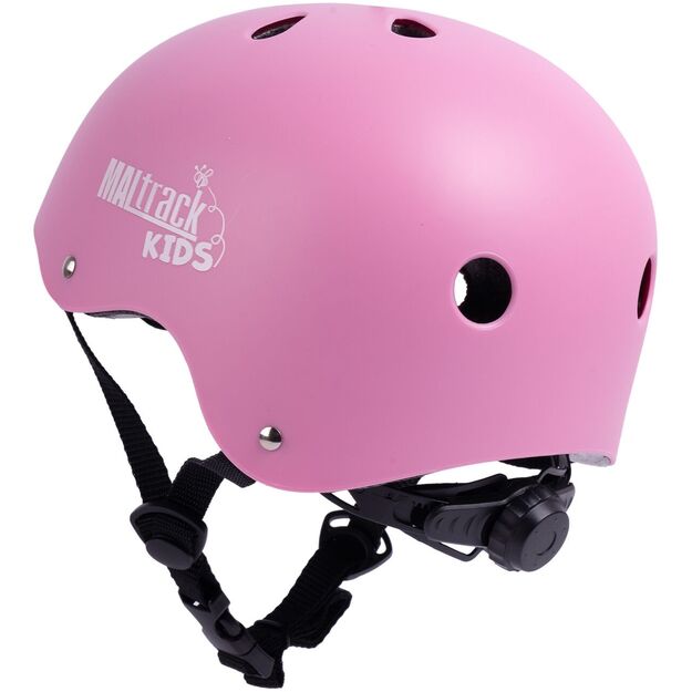 Vaikiškas dviratininko šalmas, reguliuojamas, 48–54 cm, rožinis  10