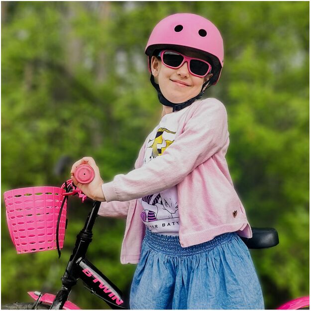 Vaikiškas dviratininko šalmas, reguliuojamas, 48–54 cm, rožinis  13