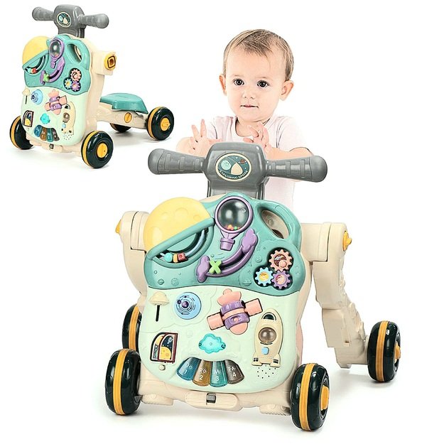 Lavinamasis stumdukas- staliukas 4in1 Kosmosas kūdikiams 9